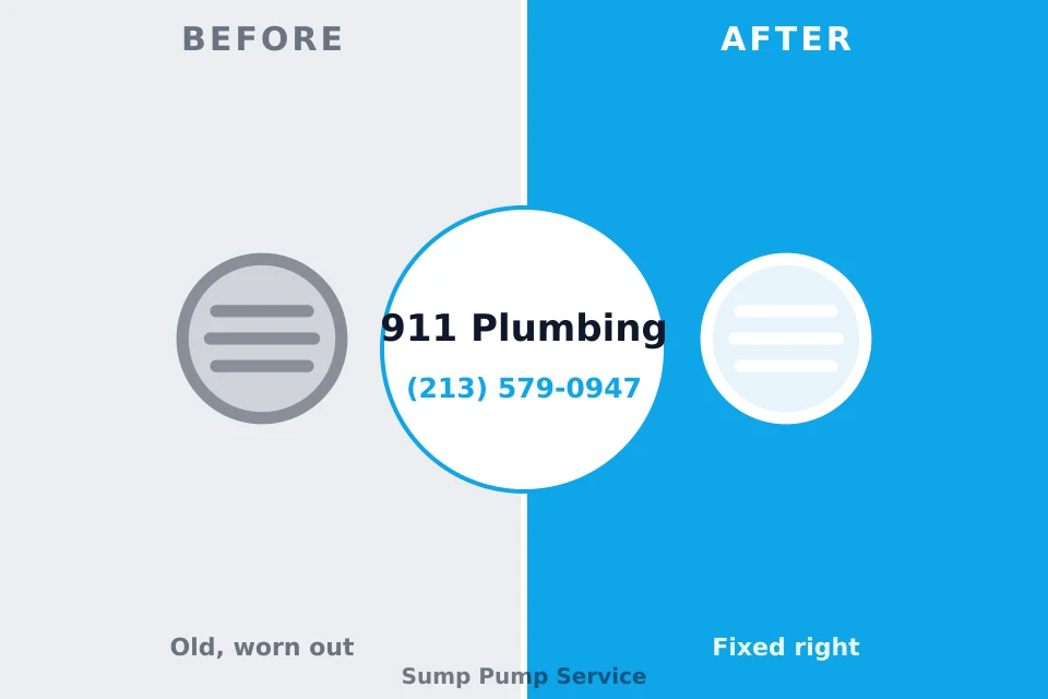 Before and after: plumbing repair Ampere North, NJ